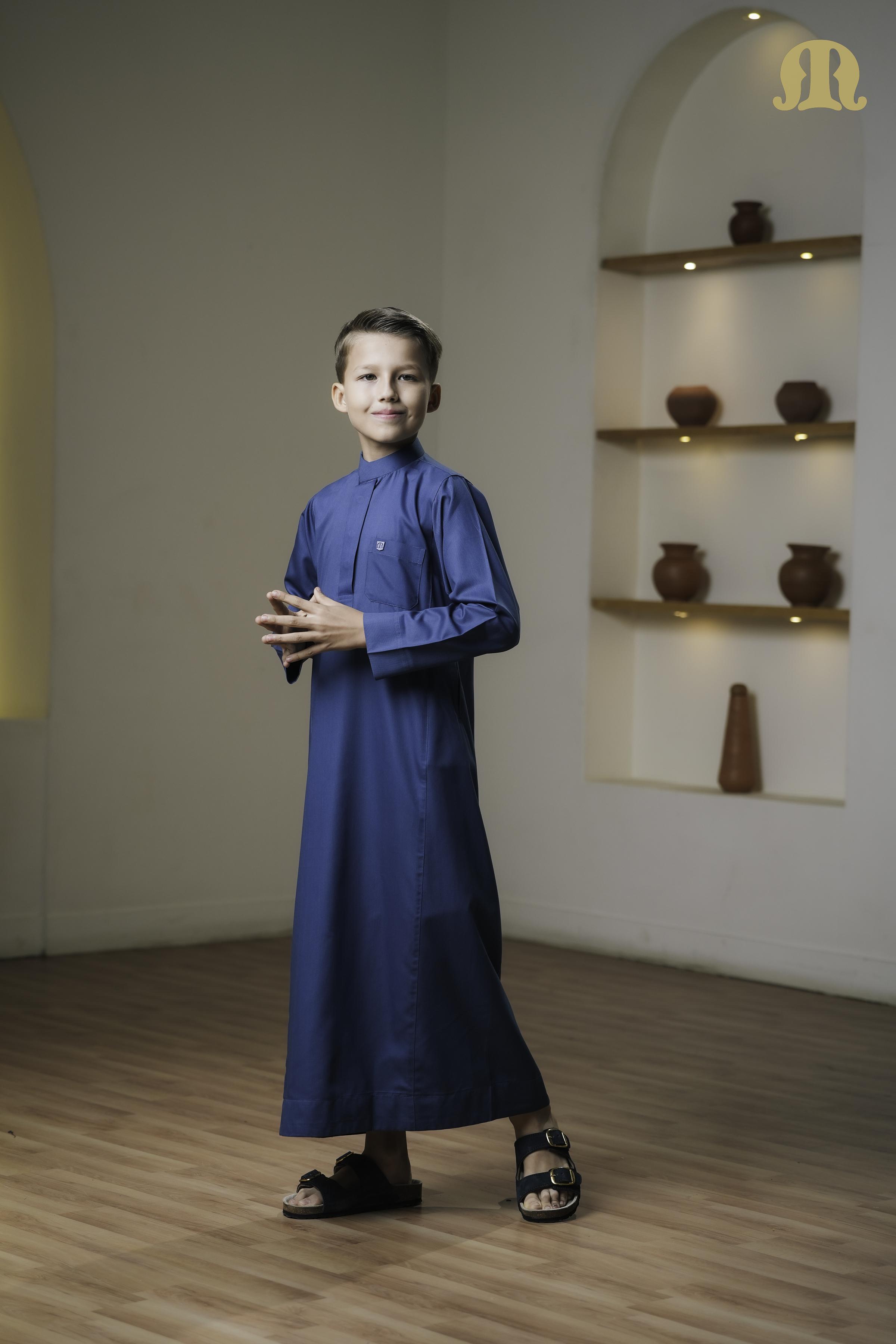 Kurvig Saudi 2.0 White Thobe Kids